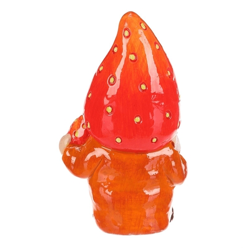 Trpaslík jahodový - keramická figurka, vel. S, barva červená