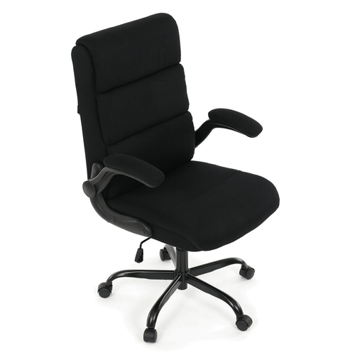 Kancelářské křeslo, houpací mechanismus, černá látka, KA-K3104 BK