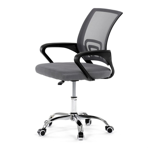 Dětská židle, výškově nastavitelná, šedá síťovina, KA-L103 GREY
