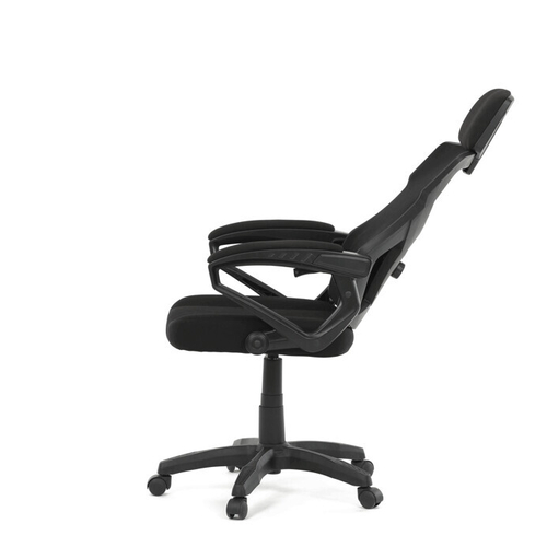 Kancelářské křeslo, výškově nastavitelná, černá látka, KA-R223 BK