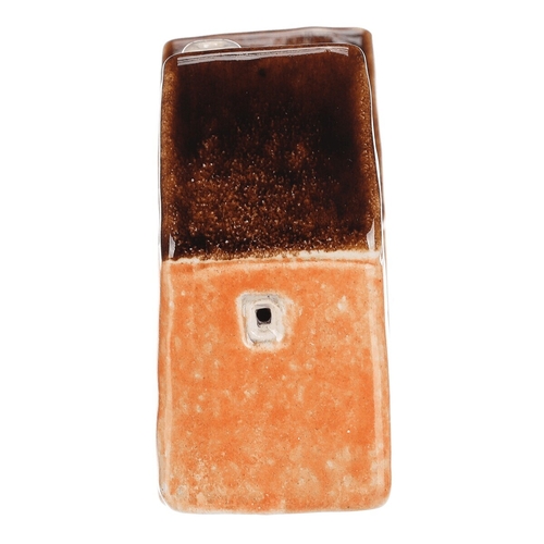 Domeček keramický - vel. L, mix 2, LED osvětl., cihlové odstíny, cena za 1 ks