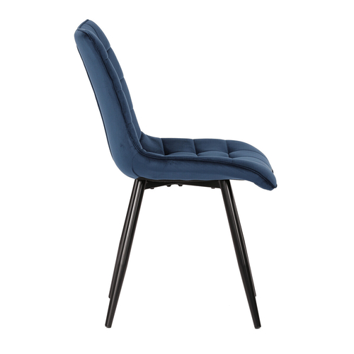 Jídelní židle, modrá, sametová látka, CT-384 BLUE4