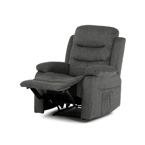 Polohovací křeslo, šedá, látka, TV-4086 GREY2