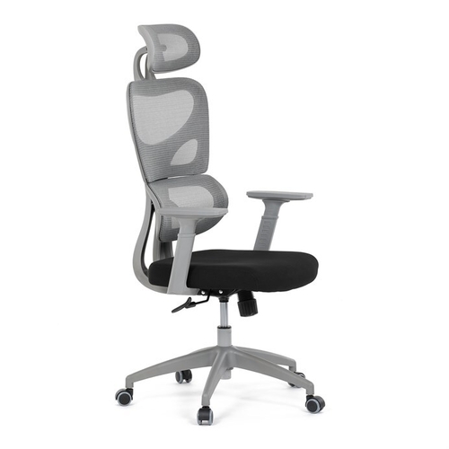 Kancelářská židle, houpací mechanismus, šedá, KA-K2081 GREY