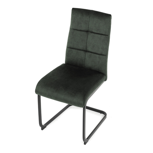 Jídelní židle, zelená, samet vintage, DCL-D1275 GRN4