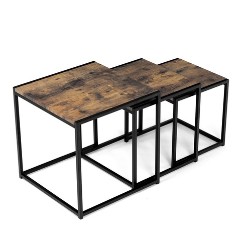 Konferenční stolek 45x45x45cm, mdf, old wood, AF-3003 OLW