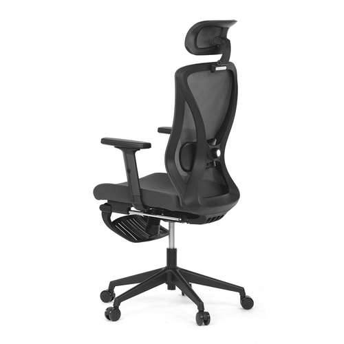 Kancelářská židle, synchronní mechanismus, šedá síťovina, KA-S257 GREY