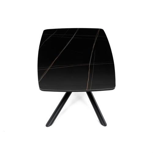 Konferenční stolek 120x70x46cm, slinutá keramika, mramor, AHG-X7227 BK