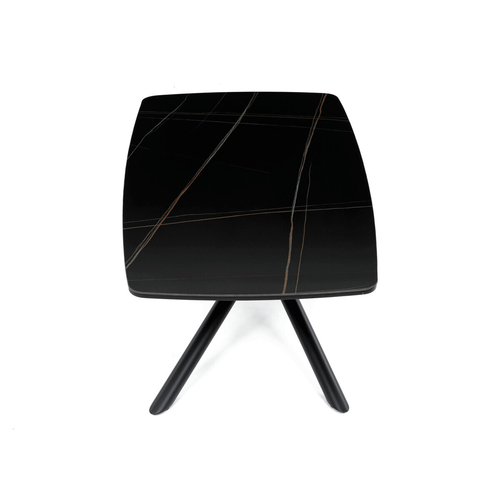 Konferenční stolek 120x70x46cm, slinutá keramika, mramor, AHG-X7227 BK