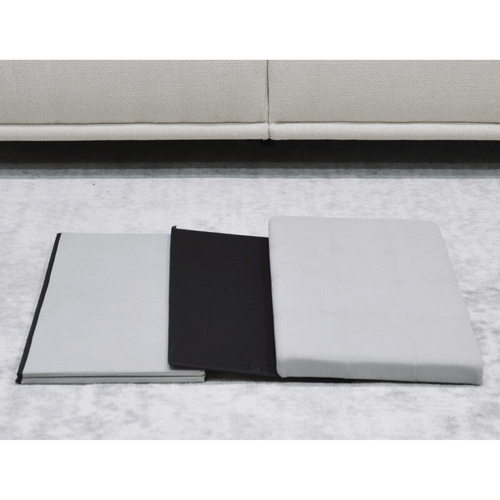 Taburet s úložným prostorem, krémová, manšestrová látka, TAB-472 CRM6