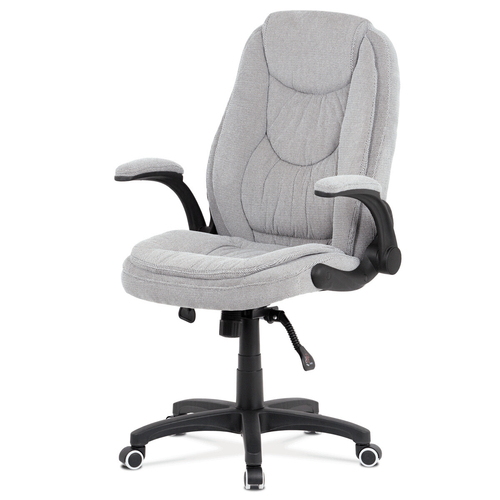 Kancelářské křeslo, houpací mechanismus, šedá látka, KA-G303 SIL2