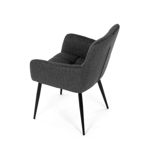Jídelní židle, šedá, látka, DCH-P3146 GREY2