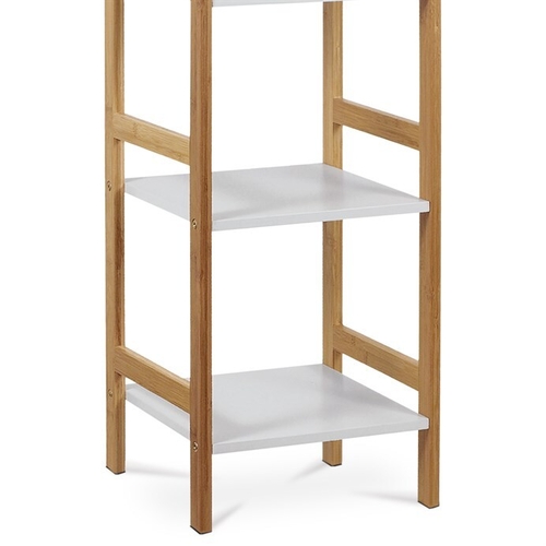 Regál, masiv, bílá, DR-013-4