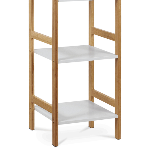 Regál, masiv, bílá, DR-013-4