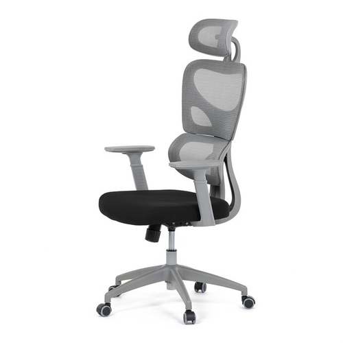 Kancelářská židle, houpací mechanismus, šedá, KA-K2081 GREY