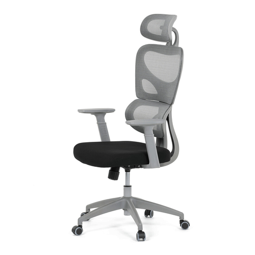 Kancelářská židle, houpací mechanismus, šedá, KA-K2081 GREY
