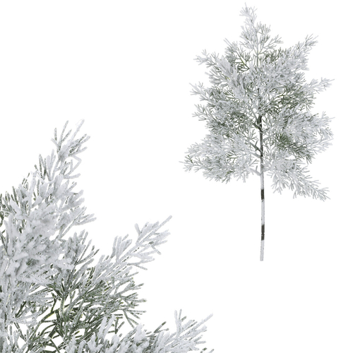 Túje - umělá větev, délka 44 cm, zasněžená