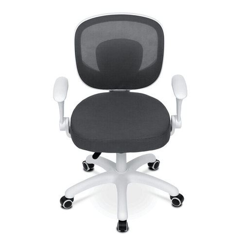 Dětská židle, výškově nastavitelná, šedá síťovina, KA-K1062 GREY