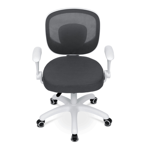 Dětská židle, výškově nastavitelná, šedá síťovina, KA-K1062 GREY