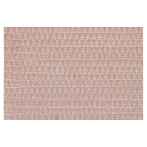 Prostírání plastové - béžové, motiv trojúhelníků, 45 x 30 cm