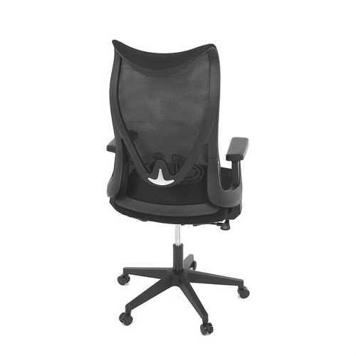 Kancelářská židle, houpací mechanismus, černá síťovina, KA-S248 BK