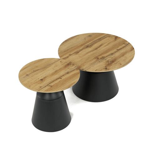 Konferenční stolek 70x70x43cm, mdf, dub artisan, CT-F4150 ART