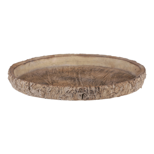 Tác betonový - dekor dřevěné kůry, vel. L