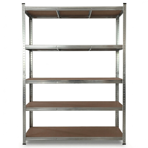 Regál, kov, stříbrná, AUR-G2120 SIL