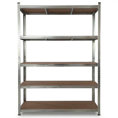 Regál, kov, stříbrná, AUR-G2120 SIL