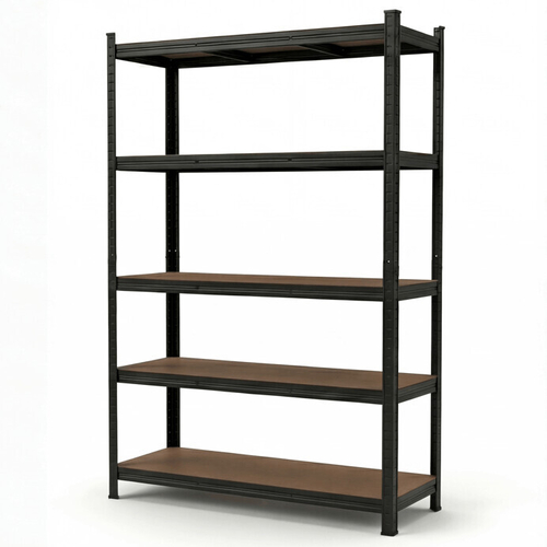 Regál, kov, černá, AUR-G2120 BK