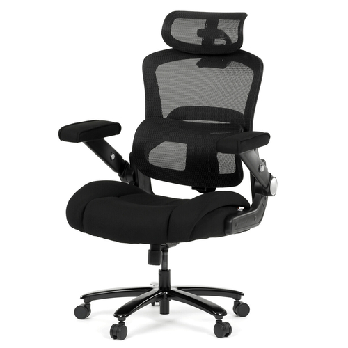 Kancelářská židle, houpací mechanismus, černá látka, KA-N1313 BK