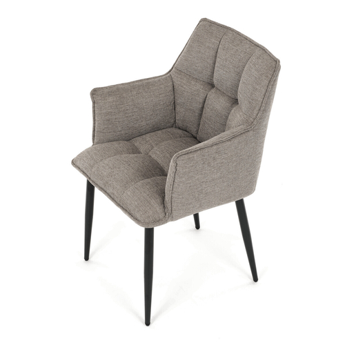 Jídelní židle, béžová, látka, DCH-J2139 LAN2