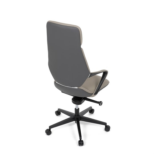 Kancelářské křeslo, houpací mechanismus, šedá ekokůže, KA-T8426 GREY