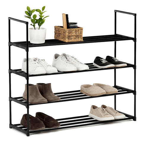 Botník, kov, černá, GD-406 BK