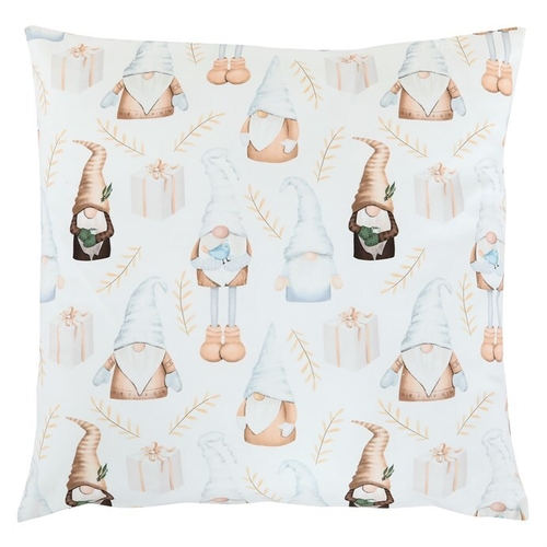Polštář sametový s výplní - se skřítky, 100% polyester, 45 x 45 cm