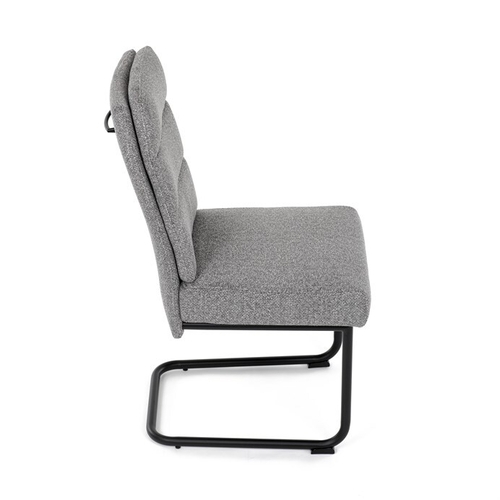 Jídelní židle, šedá, látka, DCL-P3107 SIL2