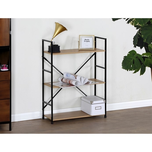 Regál, mdf, hnědá, GD-223 OAK