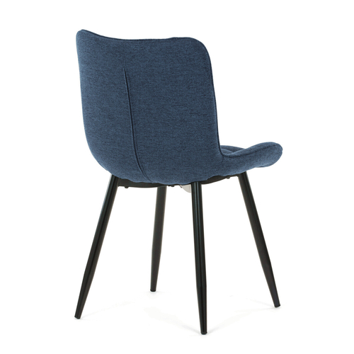 Jídelní židle, modrá, látka, HC-462 BLUE2