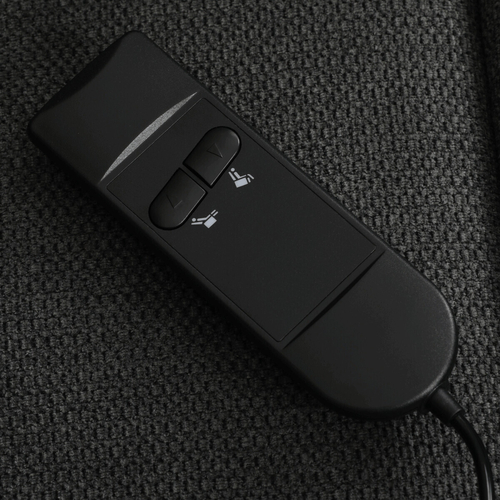 Polohovací křeslo, elektrické kabelové ovládání, šedá, látka, TV-L8960 GREY2