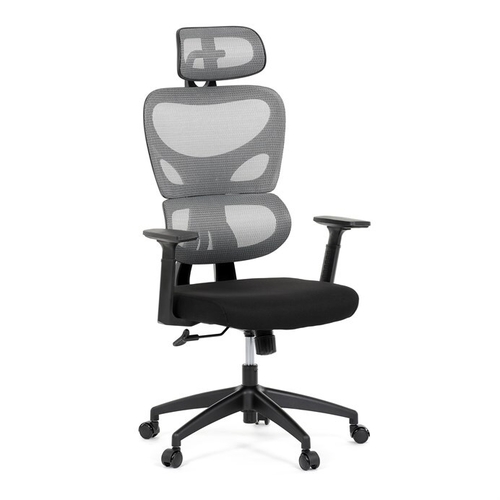 Kancelářská židle, houpací mechanismus, šedá, KA-K2080 GREY