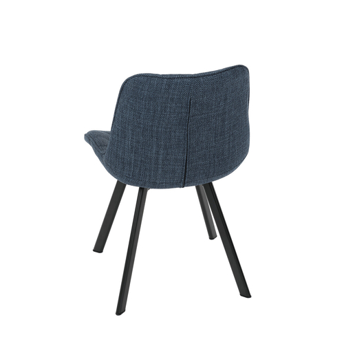 Jídelní židle, modrá, látka, HC-465 BLUE2