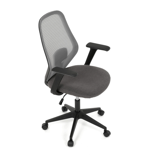 Kancelářská židle, houpací mechanismus, šedá síťovina, KA-V3149 GREY