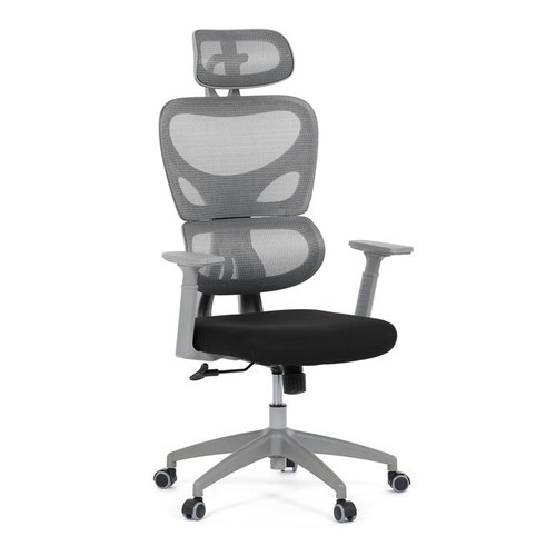 Kancelářská židle, houpací mechanismus, šedá, KA-K2081 GREY