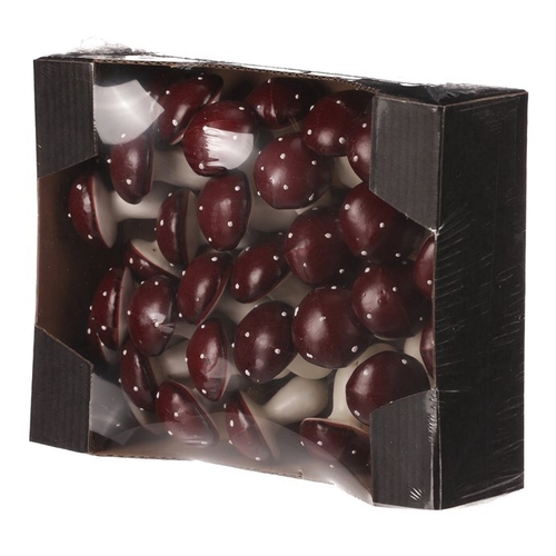 Houby na drátku, barva bordó, cena za balení (30 ks)