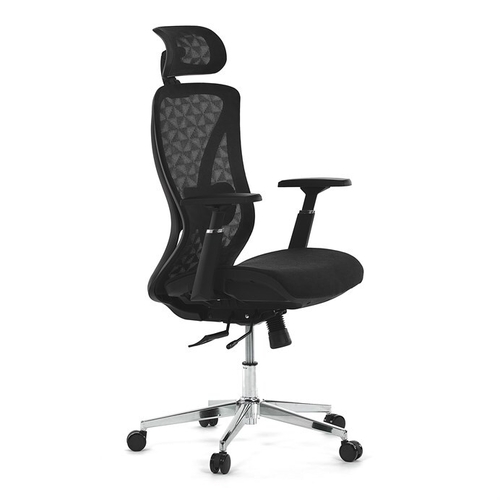 Kancelářská židle, synchronní mechanismus, černá síťovina, KA-S258 BK