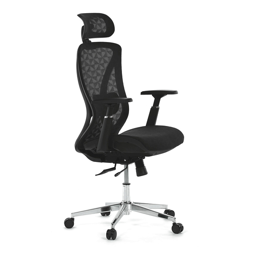 Kancelářská židle, synchronní mechanismus, černá síťovina, KA-S258 BK