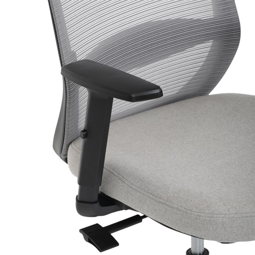 Kancelářská židle, synchronní mechanismus, šedá síťovina, KA-V3329 GREY