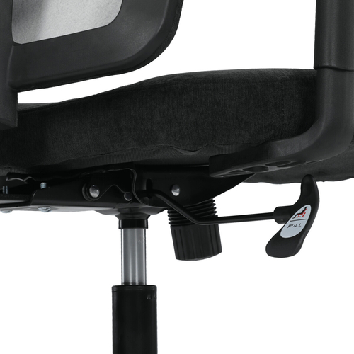 Kancelářská židle, houpací mechanismus, černá látka, KA-W3137 BK
