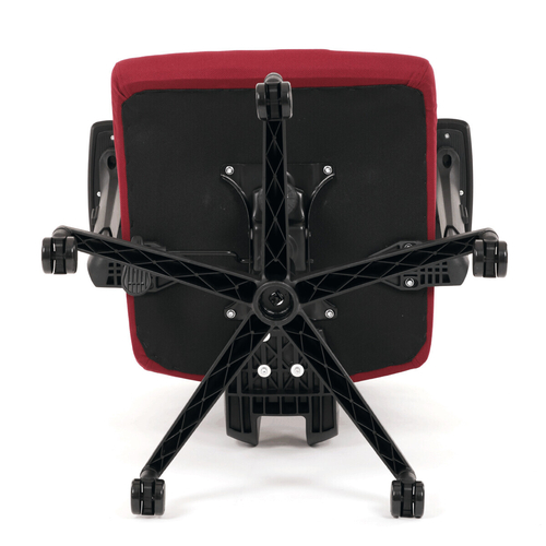 Kancelářská židle, houpací mechanismus, červená síťovina, KA-B1025 BOR