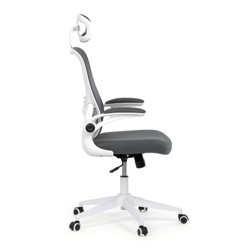 Kancelářská židle, houpací mechanismus, šedá síťovina, KA-Q843 GREY